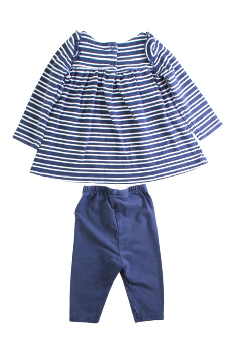 A Navy Leggings Sets from The Little White Company in size 3-6M for girl. (Back View)