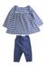 A Navy Leggings Sets from The Little White Company in size 3-6M for girl. (Back View)