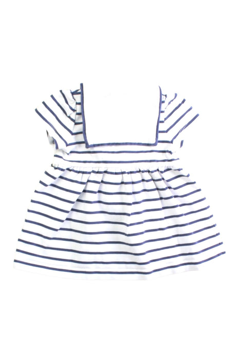 A White Short Sleeve Dresses from Polarn O. Pyret in size 0-3M for girl. (Back View)