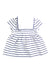 A White Short Sleeve Dresses from Polarn O. Pyret in size 0-3M for girl. (Back View)