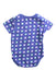 A Blue Short Sleeve Bodysuits from Wimbledon in size 3-6M for neutral. (Back View)