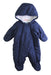 A Blue Snowsuits from Petit Bateau in size 3-6M for boy. (Front View)