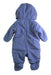 A Blue Snowsuits from Petit Bateau in size 3-6M for boy. (Back View)