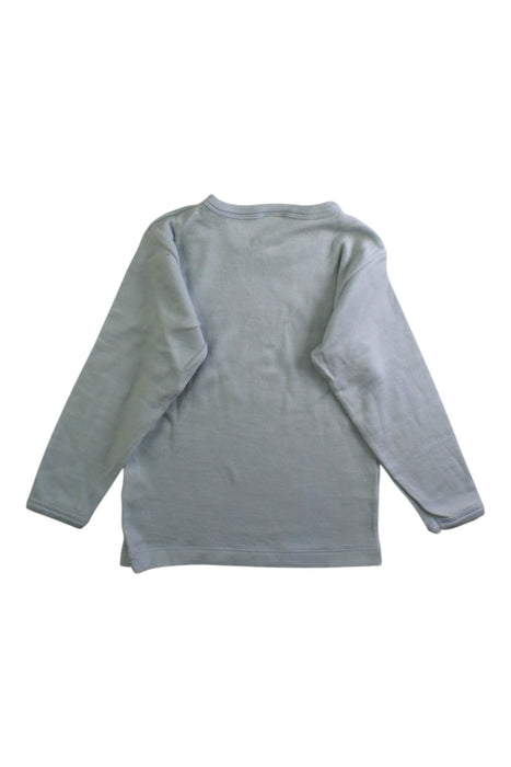 A Grey Long Sleeve T Shirts from Petit Bateau in size 6T for boy. (Back View)