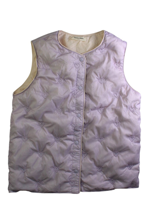 A Purple Outerwear Vests from Dave & Bella in size 10Y for girl. (Front View)