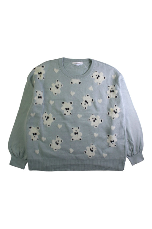 A Blue Knit Sweaters from Global  Work in size 11Y for girl. (Front View)