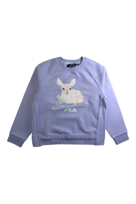 A Purple Crewneck Sweatshirts from Fila in size 10Y for girl. (Front View)