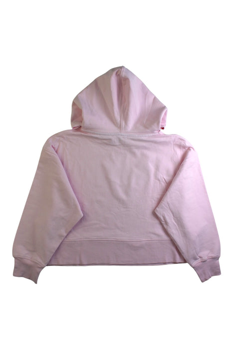 A Pink Hooded Sweatshirts from Monnalisa in size 10Y for girl. (Back View)