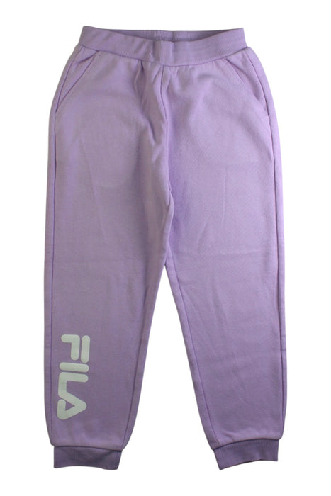 A Purple Sweatpants from Fila in size 7Y for girl. (Front View)