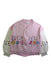 A Pink Lightweight Jackets from Monnalisa in size 10Y for girl. (Front View)
