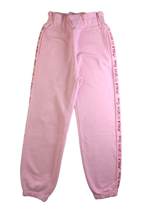A Pink Sweatpants from Monnalisa in size 8Y for girl. (Front View)
