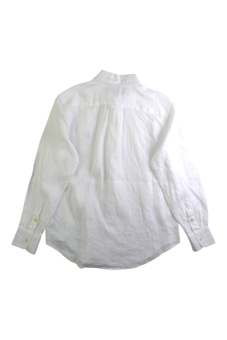 A White Long Sleeve Shirts from Polo Ralph Lauren in size 8Y for boy. (Back View)