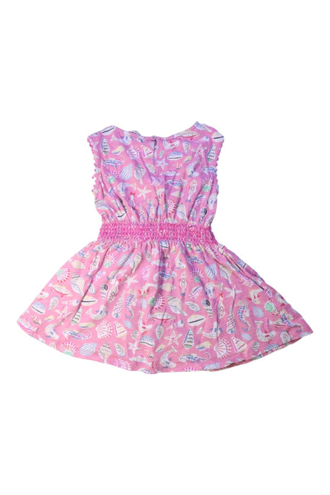 A Pink Sleeveless Dresses from Boden in size 2T for boy. (Back View)