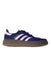 A Navy Sneakers from Adidas in size 3T for girl. (Front View)