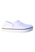 A White Slip Ons from Crocs in size 6T for neutral. (Front View)