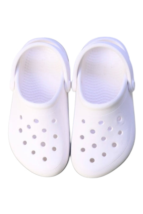 A White Slip Ons from Crocs in size 6T for neutral. (Back View)