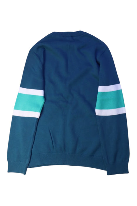 A Navy Crewneck Sweatshirts from Jacadi in size 8Y for boy. (Back View)