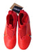 A Red Cleats/Soccer Shoes from Nike in size 12Y for girl. (Back View)