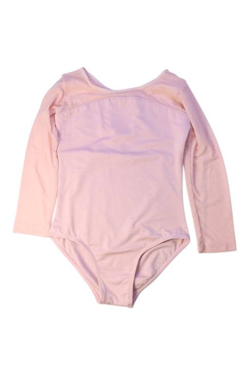 A Pink Long Sleeve Bodysuits from Tutulamb in size 4T for girl. (Front View)