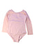 A Pink Long Sleeve Bodysuits from Tutulamb in size 4T for girl. (Front View)