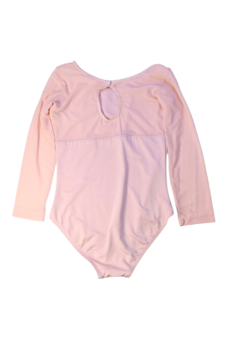 A Pink Long Sleeve Bodysuits from Tutulamb in size 4T for girl. (Back View)