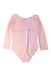 A Pink Long Sleeve Bodysuits from Tutulamb in size 4T for girl. (Back View)