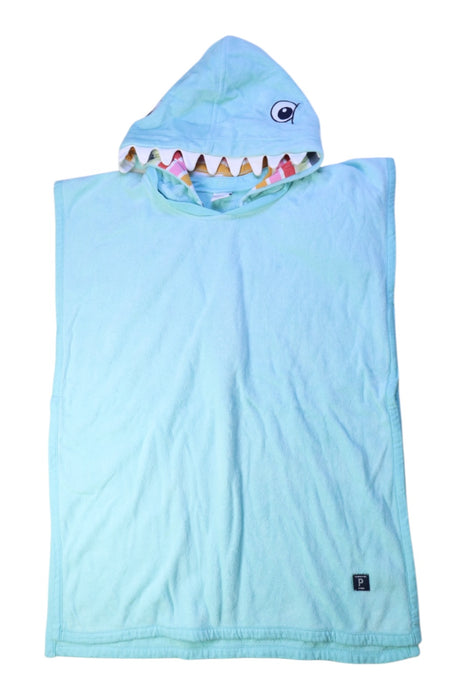 A Blue Cover Ups from Polarn O. Pyret in size 4T for neutral. (Front View)