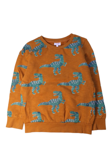A Orange Crewneck Sweatshirts from Seed in size 8Y for boy. (Front View)