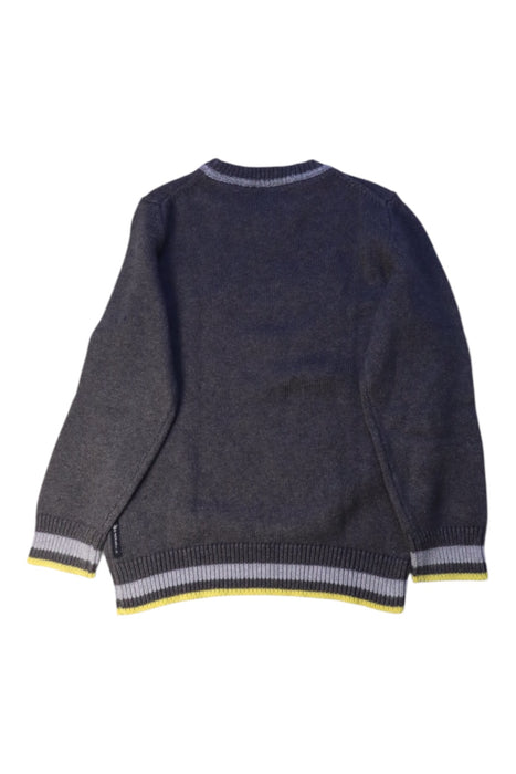 A Grey Knit Sweaters from Armani in size 5T for boy. (Back View)