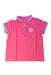 A Pink Short Sleeve Polos from Jacadi in size 4T for boy. (Front View)