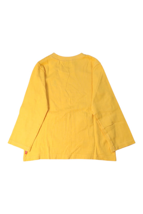 A Yellow Long Sleeve T Shirts from Miki House in size 3T for boy. (Back View)