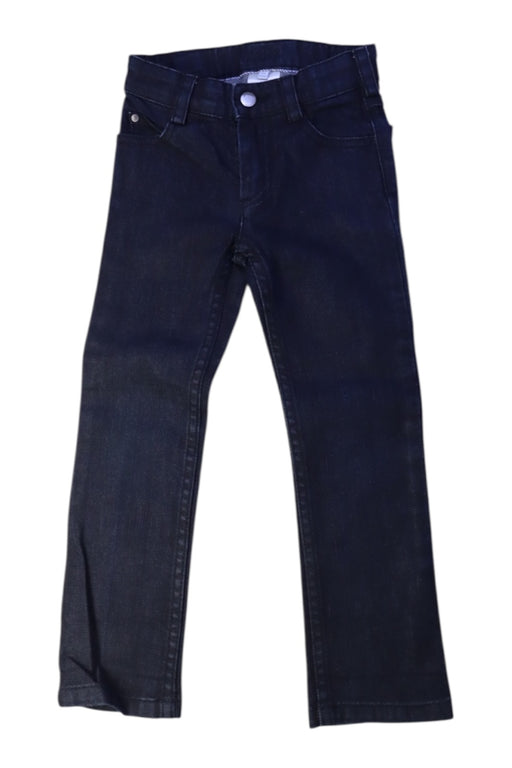 A Navy Jeans from Jacadi in size 4T for boy. (Front View)