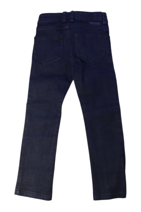 A Navy Jeans from Jacadi in size 4T for boy. (Back View)