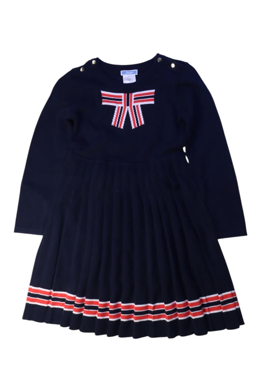 A Navy Sweater Dresses from Jacadi in size 8Y for girl. (Front View)