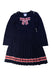 A Navy Sweater Dresses from Jacadi in size 8Y for girl. (Front View)