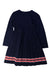 A Navy Sweater Dresses from Jacadi in size 8Y for girl. (Back View)