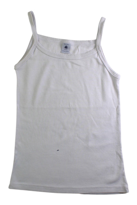 A White Sleeveless Tops from Petit Bateau in size 10Y for girl. (Front View)