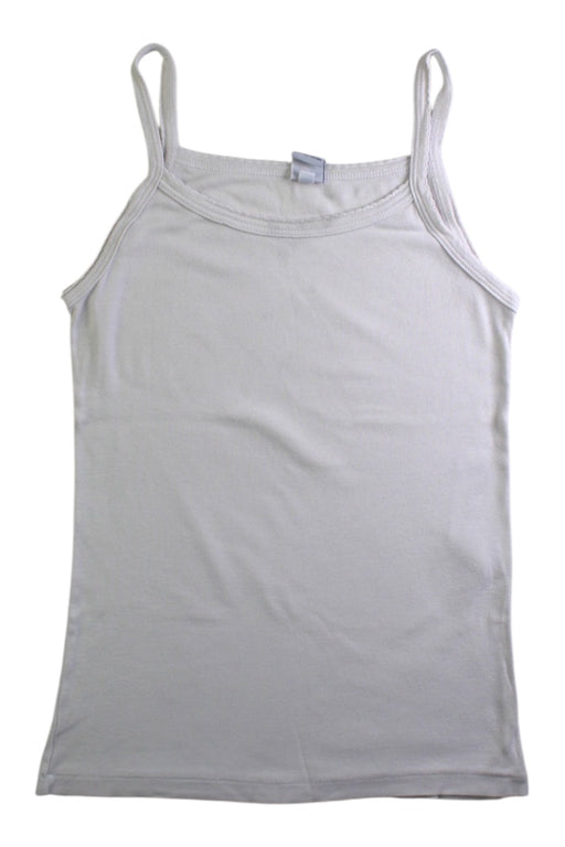 A White Sleeveless Tops from Petit Bateau in size 10Y for girl. (Front View)