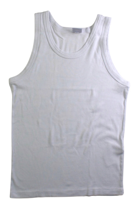 A White Sleeveless Shirts from Petit Bateau in size 10Y for neutral. (Front View)