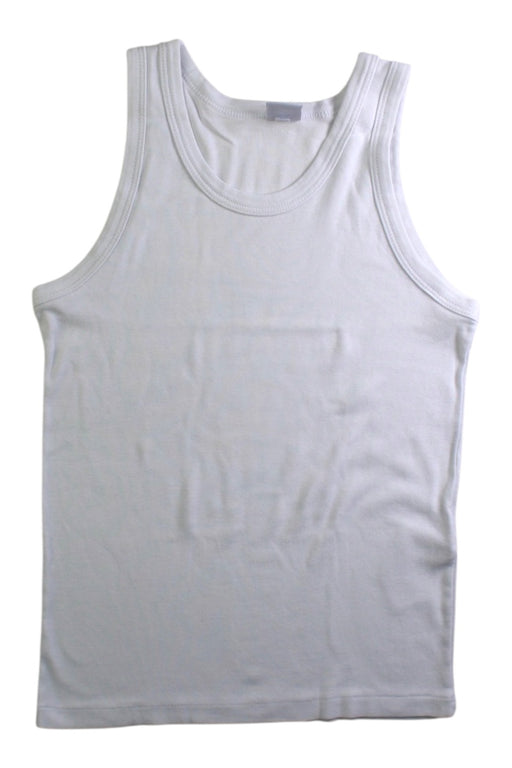 A White Sleeveless Shirts from Petit Bateau in size 10Y for neutral. (Front View)