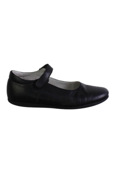 A Black Flats from Rossano in size 11Y for girl. (Front View)