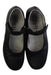 A Black Flats from Rossano in size 11Y for girl. (Back View)