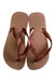 A Beige Flip Flops from Havaianas in size 10Y for girl. (Back View)
