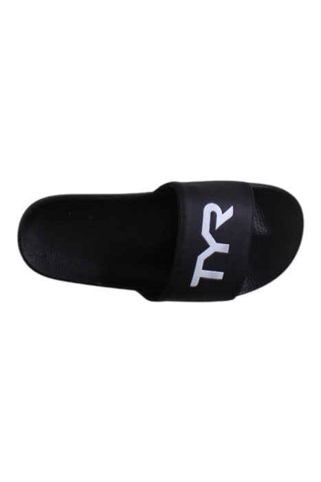 A Black Slippers from TYR in size 11Y for boy. (Front View)