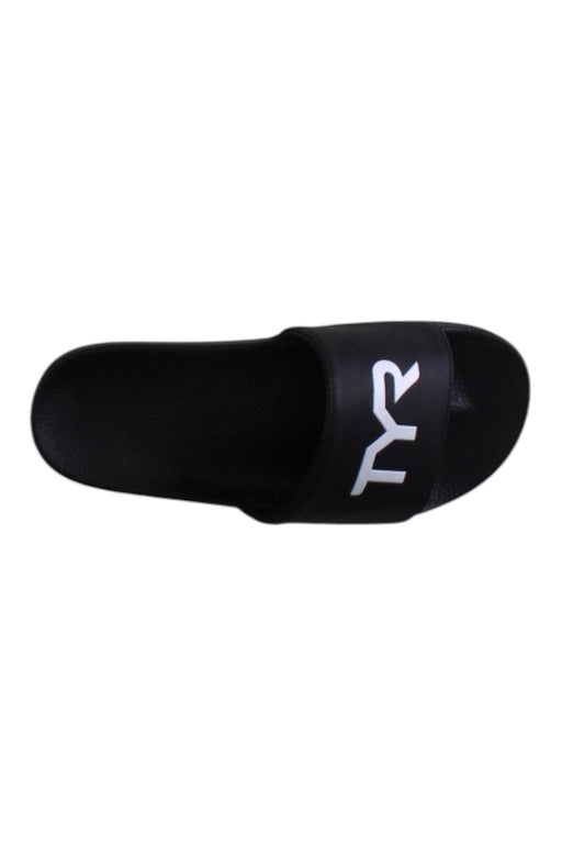 A Black Slippers from TYR in size 12Y for boy. (Front View)