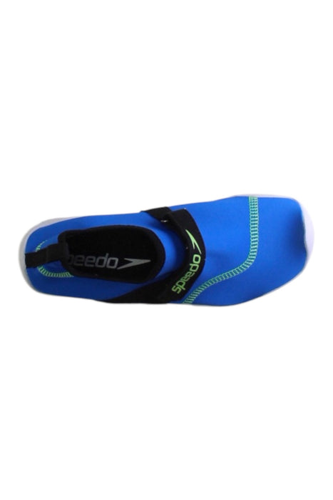 A Blue Aqua Shoes from Speedo in size 12Y for boy. (Front View)