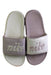 A Pink Sandals from Nike in size 11Y for girl. (Back View)