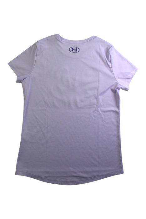 A Purple Active Tops from Under Armour in size 10Y for girl. (Back View)