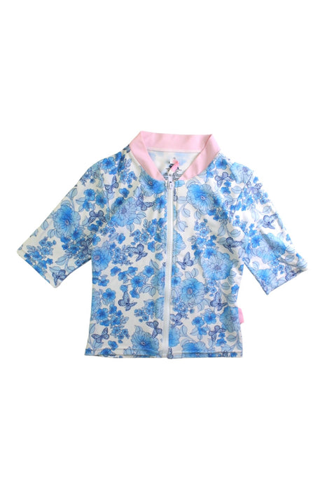 A Blue Rash Guards from Platypus in size 8Y for girl. (Front View)