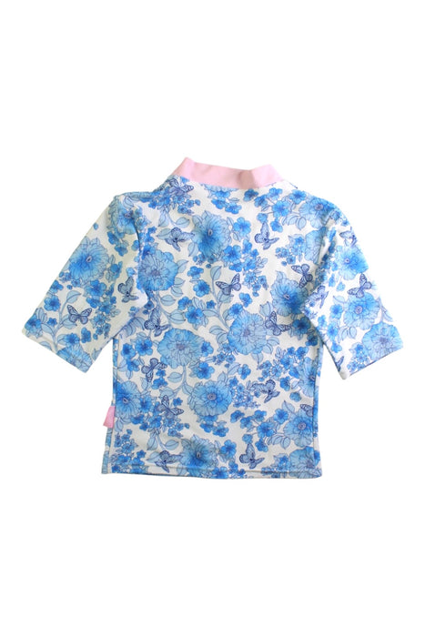 A Blue Rash Guards from Platypus in size 8Y for girl. (Back View)